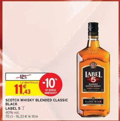 Scotch Whisky Blended Classic Black