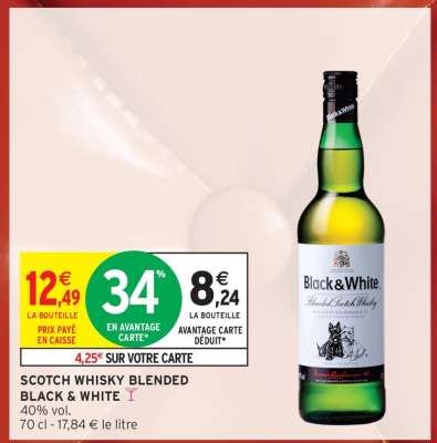 Scotch Whisky Blended Black & White