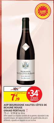 AOP BOURGOGNE HAUTES CÔTES DE BEAUNE ROUGE GRAND PERTHUIS