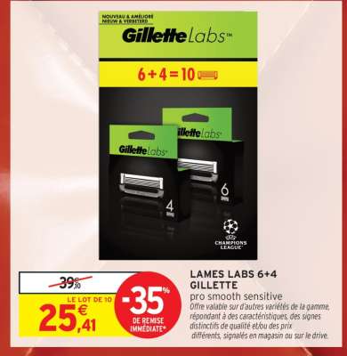LAMES LABS 6+4 GILLETTE