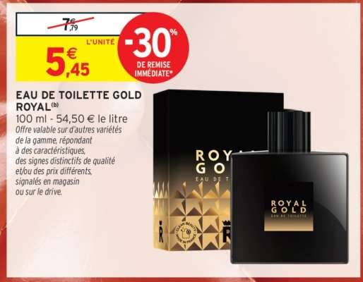 EAU DE TOILETTE GOLD ROYAL