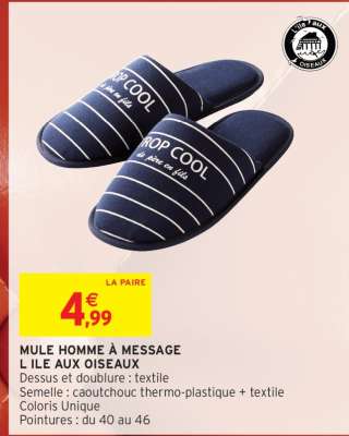 Mule Homme à Message