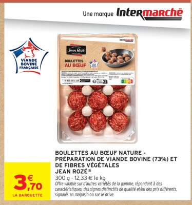 BOULETTES AU BŒUF NATURE
