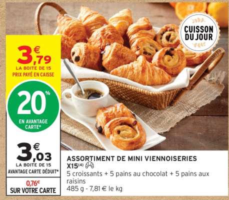 Assortiment de Mini Viennoiseries
