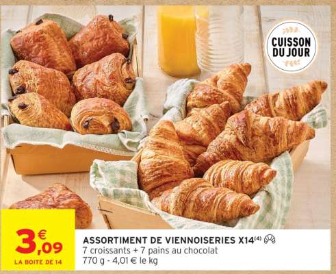 ASSORTIMENT DE VIENNOISERIES X14