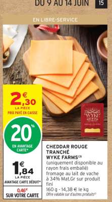 CHEDDAR ROUGE TRANCHÉ WYKE FARMS