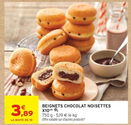 BEIGNETS CHOCOLAT NOISETTES