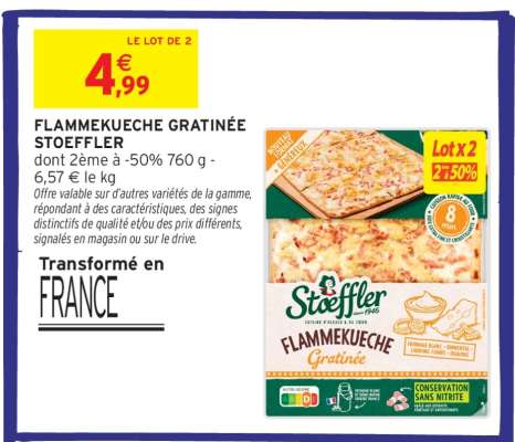 FLAMMEKUECHE GRATINÉE STOEFFLER