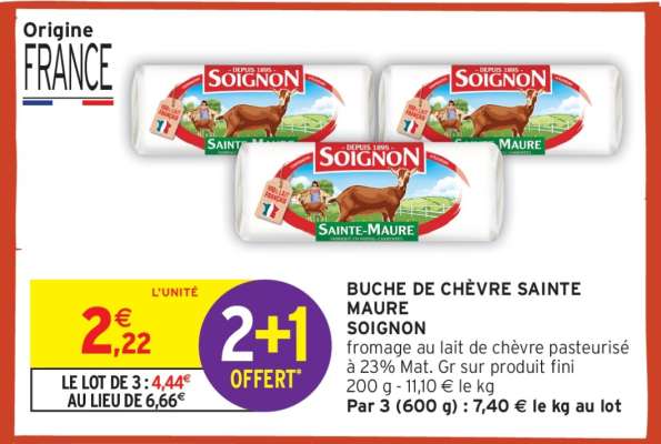 Bûche De Chèvre Sainte-Maure Soignon