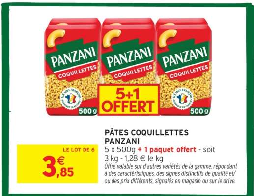 Pâtes Coquillettes Panzani