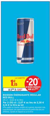 Boisson Énergisante Regular Red Bull