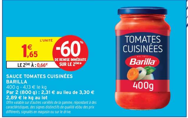 SAUCE TOMATES CUISINÉES BARILLA