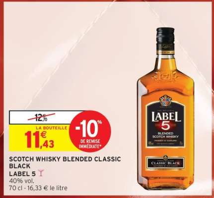 Scotch Whisky Blended Classic Black