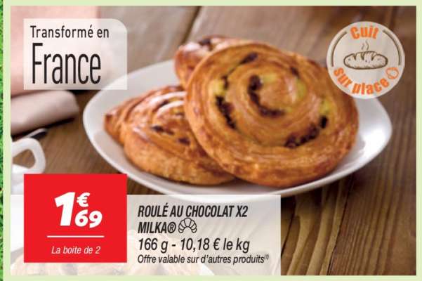 ROULÉ AU CHOCOLAT X2 MILKA®