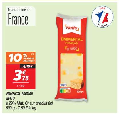 EMMENTAL PORTION NETTO