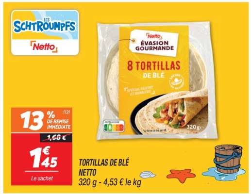 TORTILLAS DE BLÉ NETTO