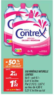 Eau Minérale Naturelle Contrex