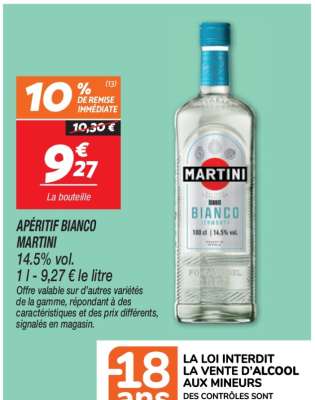 Apéritif Bianco Martini
