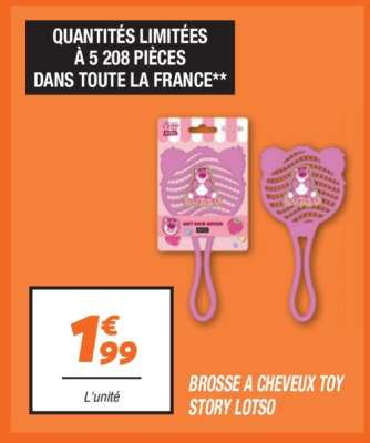 BROSSE A CHEVEUX TOY STORY LOTSO