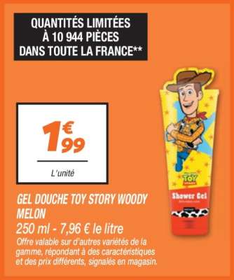 GEL DOUCHE TOY STORY WOODY MELON