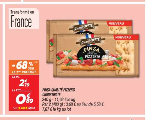 PINSA QUALITÉ PIZZERIA