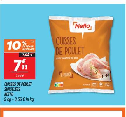 CUISSES DE POULET SURGELÉES