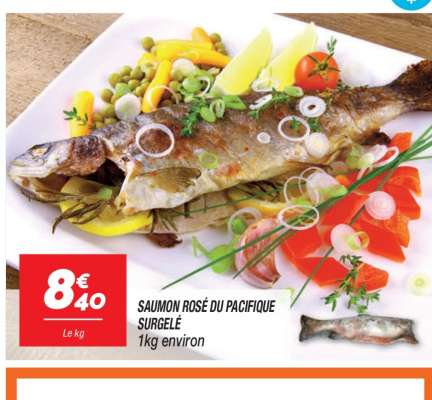 SAUMON ROSÉ DU PACIFIQUE SURGELÉ