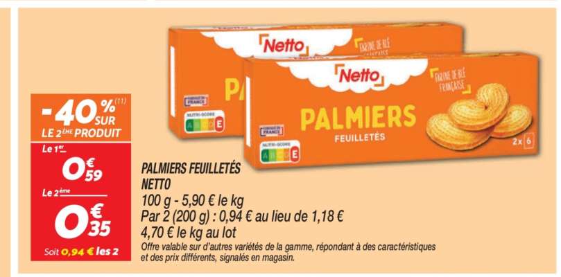 PALMIERS FEUILLETÉS