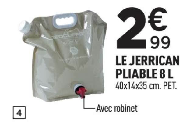 LE JERRICAN PLIABLE 8 L