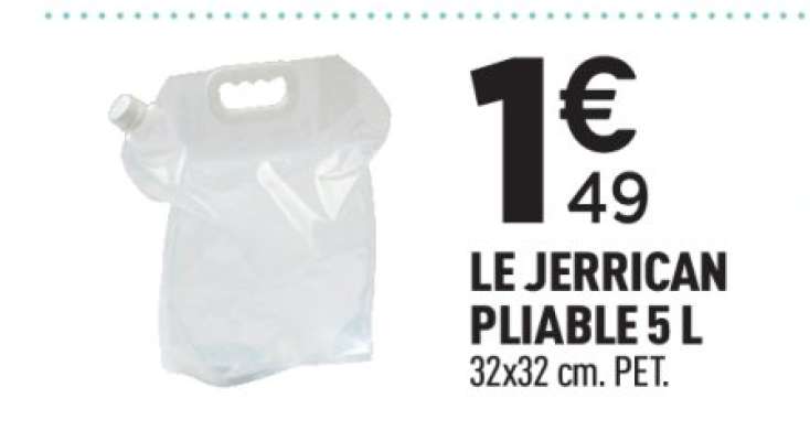 LE JERRICAN PLIABLE 5 L