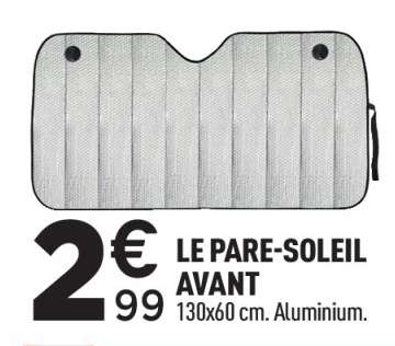 LE PARE-SOLEIL AVANT