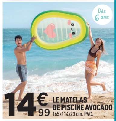 LE MATELAS DE PISCINE AVOCADO