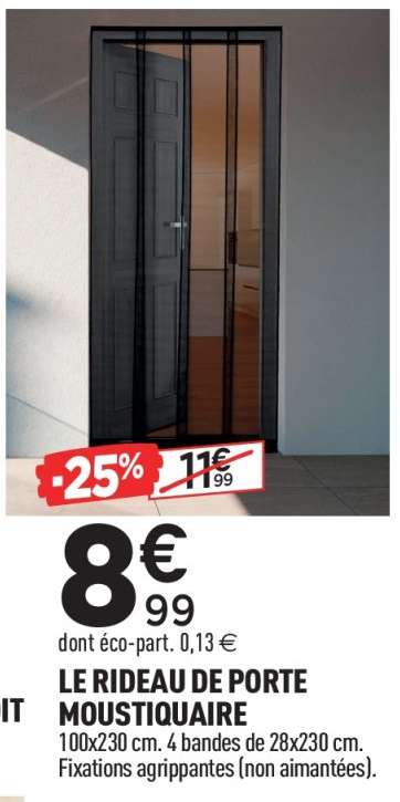 LE RIDEAU DE PORTE MOUSTIQUAIRE