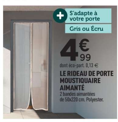 LE RIDEAU DE PORTE MOUSTIQUAIRE AIMANTÉ