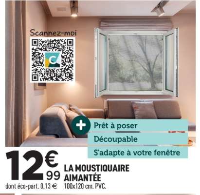LA MOUSTIQUAIRE AIMANTÉE