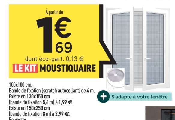 LE KIT MOUSTIQUAIRE
