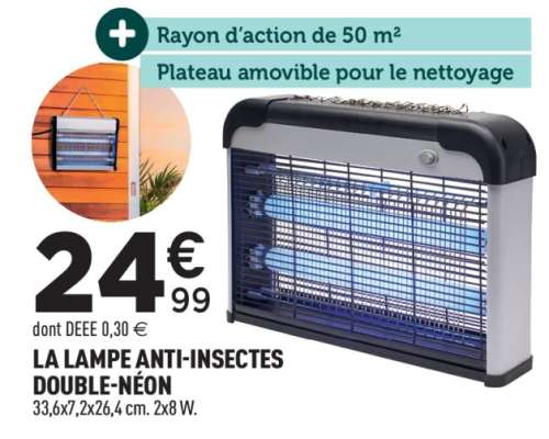 LA LAMPE ANTI-INSECTES DOUBLE-NÉON