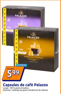 Capsules de café Palazzo