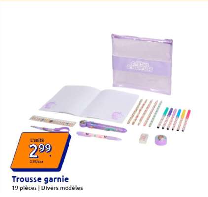 Trousse garnie