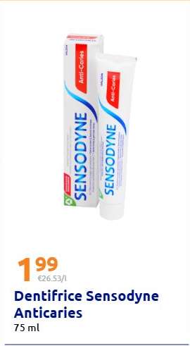 Dentifrice Sensodyne Anticaries