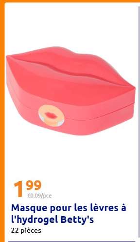 Masque pour les lèvres à l'hydrogel Betty's