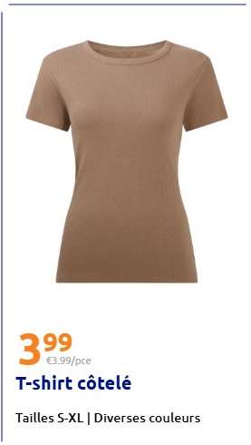 T-shirt côtelé