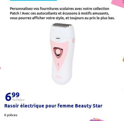 Rasoir électrique pour femme Beauty Star