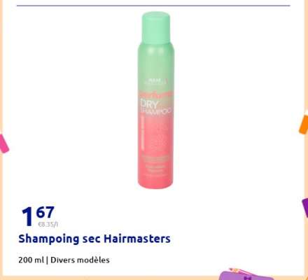 Shampoing sec Hairmasters