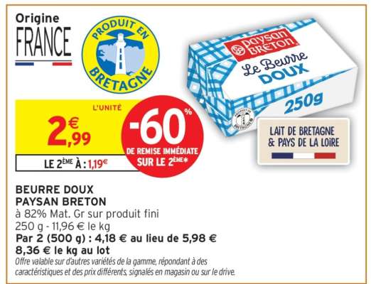 Beurre doux