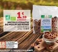 BRETZELS D'ÉPEAUTRE BIO MOULIN DES MOINES