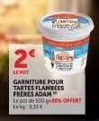 GARNITURE POUR TARTES FLAMBÉES FRÈRES ADAM