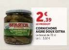 CORNICHONS AIGRE DOUX EXTRA