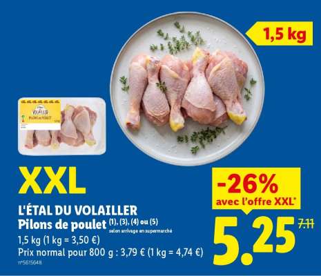 L'ÉTAL DU VOLAILLER Pilons de poulet