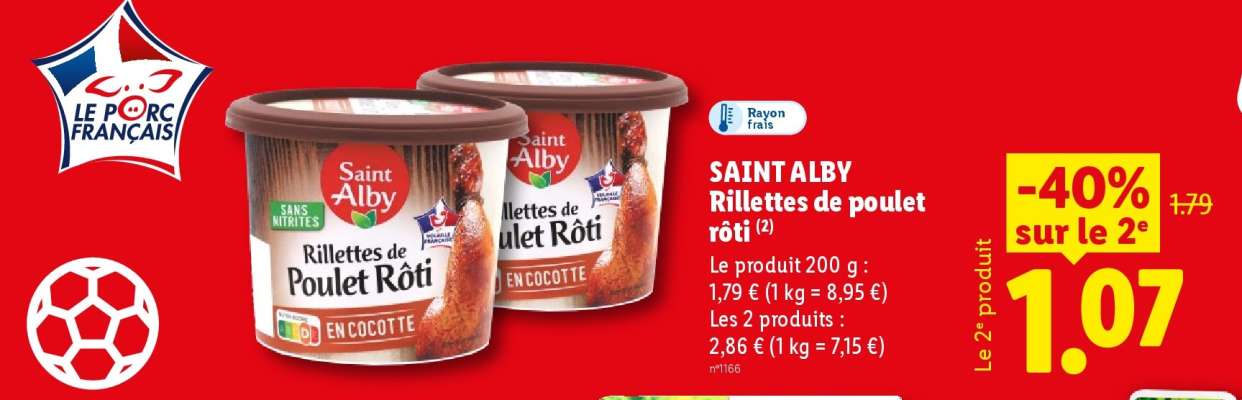 SAINT ALBY Rillettes de poulet rôti